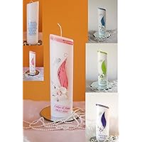 Hochzeitskerze-Traukerze-Brautkerze , Hochzeit Hochzeitsgeschenk,Geburtstagsgeschenk 3 D Orchidee ink.Name,Datum