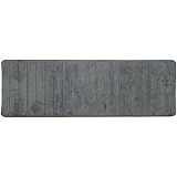 Tappeto Da Bagno Antiscivolo In Memory Foam - Grigio Scuro 30x50 Cm - Foto 9