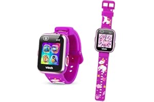 VTech - KidiZoom SmartWatch DX2 Fuchsia Licorne, Montre Digitale Enfant, Photo, Selfie, Vidéo, Écran Tactile Vertical, Jouet High-Tech, Cadeau Enfant et Ado de 5 Ans à 13 Ans - Contenu en Français