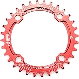 MTB Chainring 32T Red FOMTOR Bike Narrow Wide Chainring for 9 10 11 Speed for Road Bike Mountain Bike BMX MTB Fixie Track Fixed-Gear Bicycle (Round, 104 BCD)