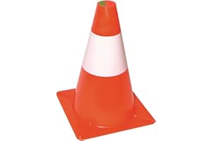 MASIDEF Max-Power PR2700581 Cône de signalisation, blanc/rouge, 50 cm