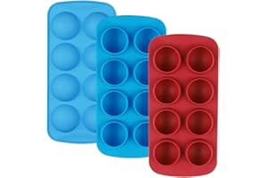 SourceTon - Set di 3 stampi in silicone per cioccolatini, caramelle, cioccolatini, caramelle, cubetti di ghiaccio, burro di arachidi