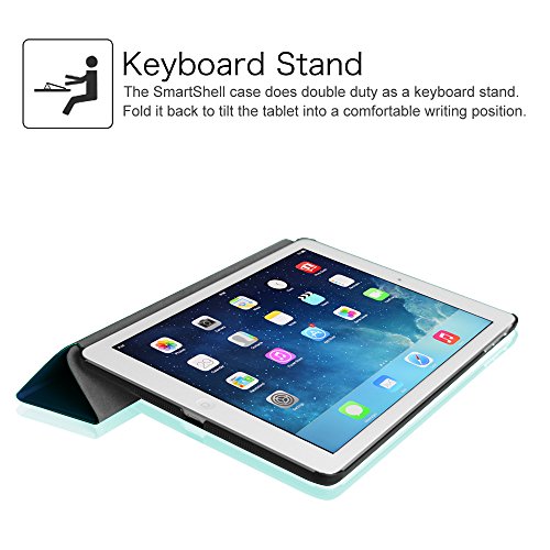 Fintie iPad Air Hülle Case – Ultra Slim Superleicht Schutzhülle Smart Shell Cover Tasche Etui mit Auto Schlaf / Wach und Standfunktion für Apple iPad Air, Marineblau - 8