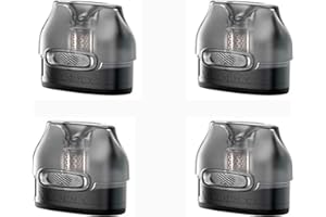 VOOPOO Authentic Cartuccia pod di ricambio, V.thru Pro con bobina a rete da 0,7ohm - 3,0 ml (pz), Nero, Confezione da 2 x 2 pezzi