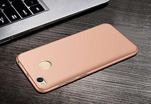 Funda Duro XiaoMi RedMi 4X  DeepELE Vistoso Sensaci  n Sedosa Duro Ultra Ligero Delgado Shockproof Moda Mejor Toque Funda Protectora Espalda  Oro Rosa