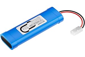 ZEYXINH 7.2V 5000MAH NIMH RC Battery Racing Pack per Auto da Costruzione di Modelli, Aeroplani, Robot (giocattoli/giocattoli), Pacco Batteria RC ad Alte Prestazioni + Sottobicchieri come Regalo