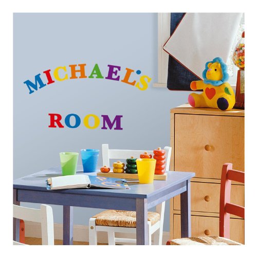 RoomMates Repositionable Childrens Wall Stickers - Primary Letters