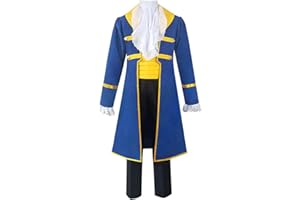 LILLIWEEN The Beast Costume Beauty Belle Maid Dress Dan Stevens Halloween Cosplay Outfits Mens Aristocrat Costume