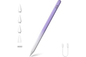 XIRON Lápiz para iPad 2018-2023, Recarga Rápida, Función de Inclinación, Rechazo de Palma, Stylus Pencil Compatible con Apple iPad 10/9/8/7/6 Gen, iPad Pro 11"/12.9", Air 3/4/5, Mini 5/6