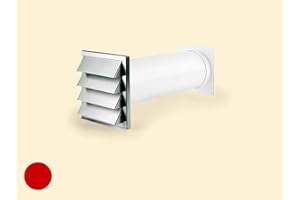 COMPAIR Naber Klima-E 125 Mauerkasten, weiß/Edelstahl