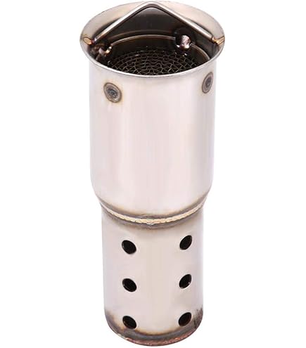 H2Racing Universale 38-51mm Slip On Dual Silenziatore Di Scarico Tubo Di Scarico Marmitta Con DB - Foto 5