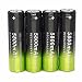 Produktbild 18650 Akku, Gusspower 4er Pack 18650 Wiederaufladbare batterien (5800mAh/3.7V/Li-Ion) für LED Taschenlampe Lampe Fackel