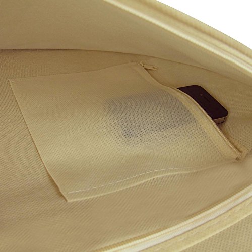 Wasserabweisender Kleidersack für Hochzeitskleider – Elfenbein – 183 cm – Hangerworld - 5