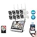 Produktbild Hppbody Überwachungssystem CCTV Überwachungskamera Set 1080P, 8 Kanäle Kit w / 8PCS 1080P Wetterfeste IP-Kameras,Vorinstallierte 1-TB-Festplatte, MXW08