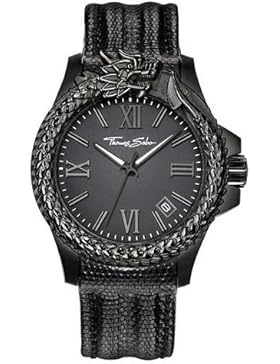 Thomas Sabo Herren-Armbanduhr REBEL ICON Dragon Analog Quarz Leder WA0230-213-203-44 mm