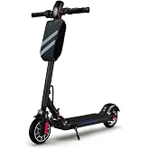 Microcase Portable Waterproof 3 Compartment Large Interior Volume Flashing Scooter Bike Bag AL4249 (Black)
