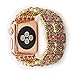 Produktbild QTKJYXGS für Apple Watch 38mm Strap Armband Mode Retro Elastische Stretch Ersatz Armband Bunte Perlen Gürtel Uhrenarmbänder für Apple Watch Serie 3 Serie 2 Serie 1 Alle Version