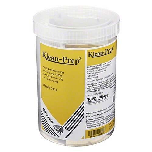 KLEAN-PREP Kunststoff Shaker Plv.z.H.e.L.z.Einn. 4 St Pulver zur Herstellung einer Lösung zum Einnehmen