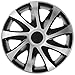 Produktbild 4-er Set Radkappen Radzierblenden Draco CS 16 Zoll 16'' schwarz silber black silver
