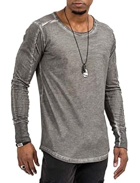 trueprodigy Casual Herren Marken Long Sleeve einfarbig Basic, Oberteil cool und stylisch mit Rundhals (Langarm...