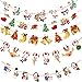 Produktbild Fully 10stk. /Set Merry Christmas Schneeman Glocke Rentier Schrift String Girlande Weihnachten Party Feier Dekoration