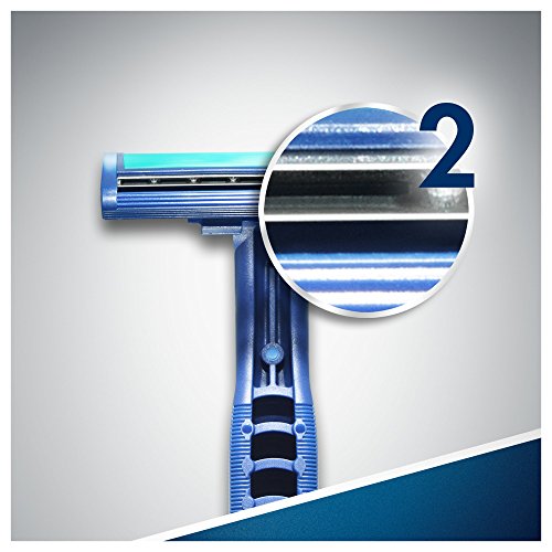 Gillette Blue II Plus Slalom Einwegrasierer 10 Stück , 4er Pack (4 x 10 Stück) - 3
