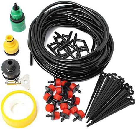 Razy Micro Flow Drip Watering Irrigation Kit with Hose, Automatic System for Flowers, Plants, Bonsai, Garden and Patio (10 m)