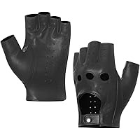 MENS HALF FINGER DRIVING GLOVES SOFT REAL LEATHER CHAUFFEUR MOTOR BIKE FASHION e