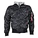 Produktbild ALPHA INDUSTRIES Fliegerjacke MA-1 D-Tec black camo Größe XL