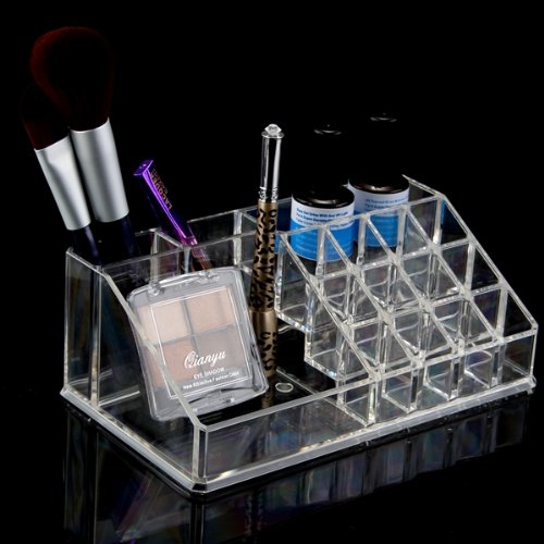 SODIAL(R) Kosmetik Organizer Make Up Organizer Aufbewahrung Ordnungsstaender 16 Faecher NEU - 5
