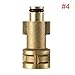 Produktbild Adapter für Autowaschanlage Spritzpistole Schneeschaum Lanze Seifenflasche Gun Adapter Golden für Bosch
