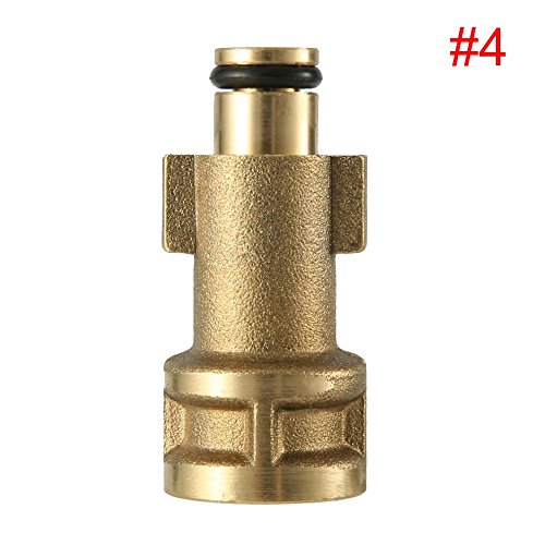 Preisvergleich Produktbild Adapter für Autowaschanlage Spritzpistole Schneeschaum Lanze Seifenflasche Gun Adapter Golden für Bosch