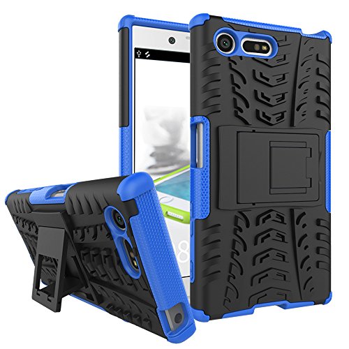 Preisvergleich Produktbild FoneExpert® X Compact Handy Tasche, Hülle Abdeckung Cover schutzhülle Tough Strong Rugged Shock Proof Heavy Duty Case für Sony Xperia X Compact (Blau)