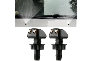 Fc'Noqgn Heckscheibenwischer-Waschdüse, Scheibenzerstäuber, 2 Stück Scheibenwaschdüsen, Kunststoff-Sprühdüse, Düsenspritze, Scheibenwischer, Autoumbau-Gebläse-Wischerdüse