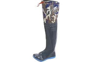 JCWGLY Watstiefel Leichte Watstiefel Zum Angeln, Wasserdicht Für Arbeit Und Jagd, 60 cm Hohe Kniehohe Watstiefel, Bequem Und Warm