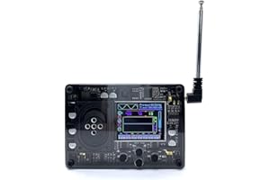 CARMOTTER Mini-Theremin-Musikinstrument, Retro, mehrere Stimmen, Audio-Theremin, Vintage-Musikmodul, elektronisches Instrument mit Farbdisplay in Schwarz