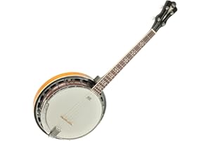 VGS Gewa 505031 Banjo 4 Corde, Pelle Originale Remo, con Custodia