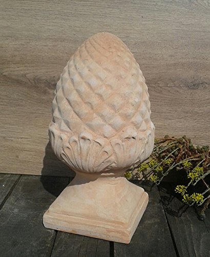 Pinienzapfen 40 cm hoch, echt Terracotta Terrakotta Garten Deko Blüte Zapfen - 2