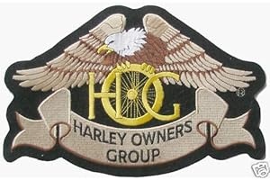 Generico Grande Toppa Patch Aquila Hog Harley Davidson Modello Classico