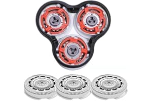 JIANCENGYU SH90 Scherkopf kompatibel mit Philips Series 9000, (Inklusive Halterung) SH90 Scherkopf für Philips Rasierer Series 9000 (9xxx) 8000(8xxx)