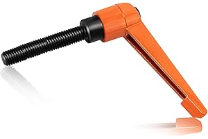 HAIMAYEE Poignée à Levier de Serrage Réglable,M10 Poignée de Serrage,Filetage Mâle Poignées Réglables de Machine 50mm