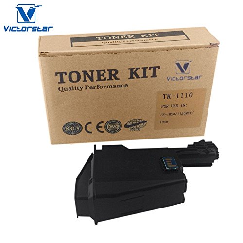 VICTORSTAR @ Kompatible Tonerkartusche TK1110 / TK-1110 für Kyocera-Mita Farblaserdrucker FS 1020MFP, FS-1040, 1120MFP / OEM-Teilenummer TK1110 / Hohe Ergiebigkeit 2500