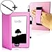 Produktbild Forefront Cases® Hülle für Amazon Kindle Paperwhite bei Gurt - Kunstleder - magnetische Auto Sleep/Wake-Fucktion für Neue Kindle Paperwhite 3G + WLAN 6 Zoll - inklusive Eingabestift - Rosa