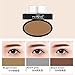 ROPALIA Quick Eyebrow Stamp Seal With Eyebrow Stencils Brush Powder Eyebrow Kit Dark Brown