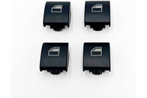 AGZ Botón Elevalunas Compatible con BMW Serie 3 E46 X3 X7 (1997-2007) Delantero, Trasero, Derecho, Izquierdo (Ambos Lados) 61316902184 Tecla - Interruptor Ventanillas (4 Unidades)