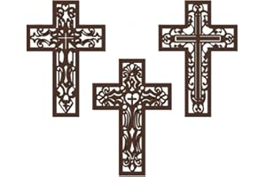 TTPSRY Decorativas Caladas Madera Colgantes Pared Ornamentales Religiosas Artesanales Talladas Rústicas