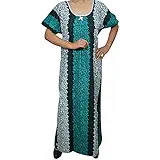 Indiatrendzs Womens Nightgown Fashion Cotton Sleepwear Maxi Nighty ( Chest- 48")