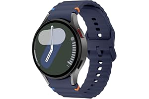 SimpleThings Cinturino sportivo in silicone per Galaxy Watch 7, 40 mm, 44 mm, No Gap regolabile, per Samsung Galaxy Watch 6/5/4/6 Classic/4 Classic/5 Pro Work Out Uomo Donna