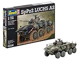 Das Revell-Modell des Panzers SpPz 2 Luchs A2 basiert auf dem Spähpanzer 2 LUCHS und wurde ab 1975 in den Panzeraufklärungsbataillonen der Bundeswehr eingesetzt. 408 von Thyssen-Henschel gefertigte Panzer gab es.