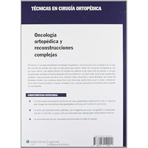 Tecnicas en Cirugia Ortopedica / Techniques in Orthopedic Surgery: Oncologia Ortopedica Y Reconstrucciones Com